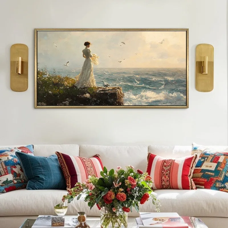 Drift of Dawn Canvas Wall Painting With Frame media 1