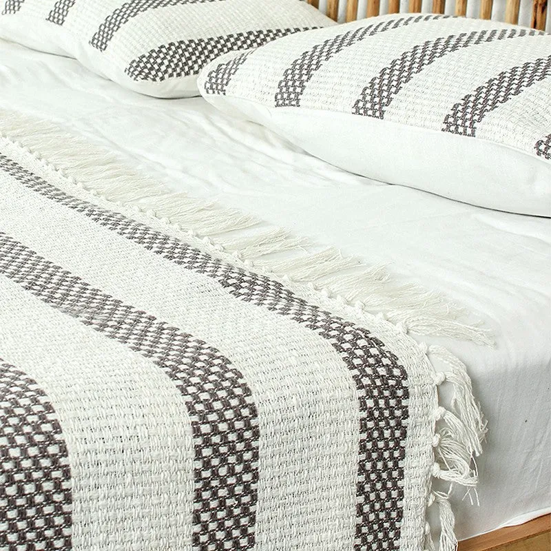 Zeyna Ease Cotton Bedcovers - Grey - 5