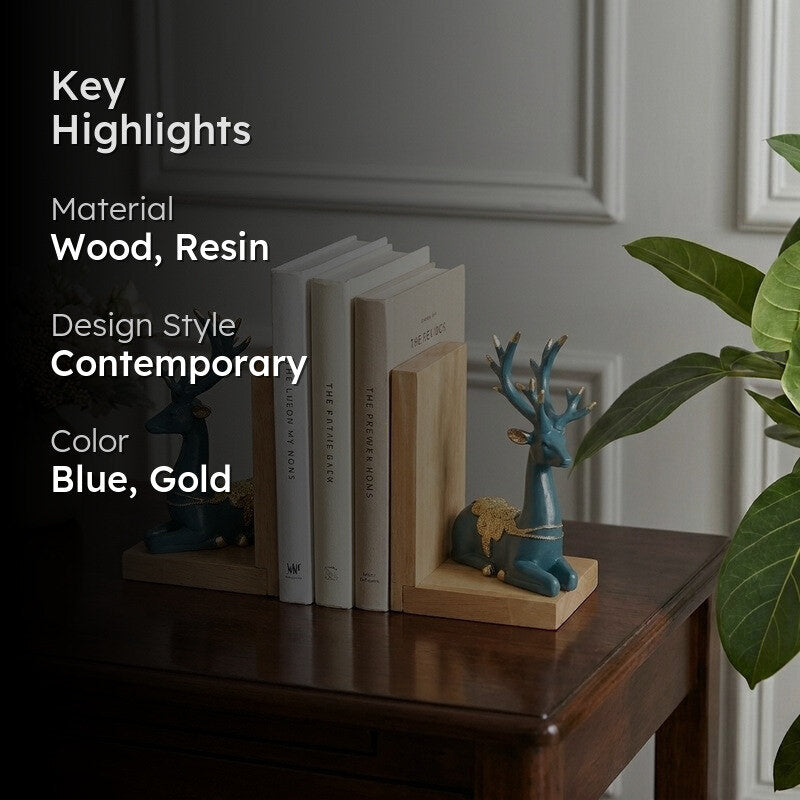 Veloura Resin Book End - Set of Two media 2