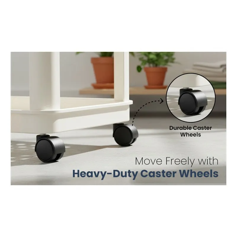 Rioware Fresh Cart White Plastic Racks media 10