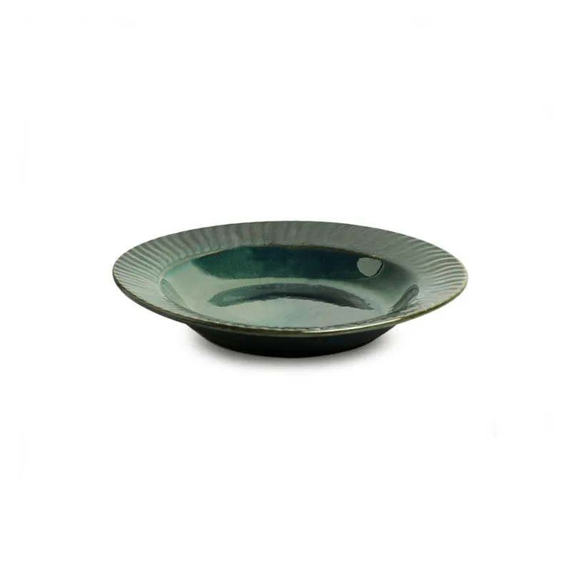 Rendia Coral Hand Glazed Pasta Plate media 3