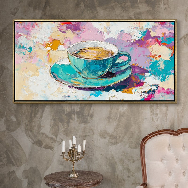 Impasto Canvas Wall Painting With Frame