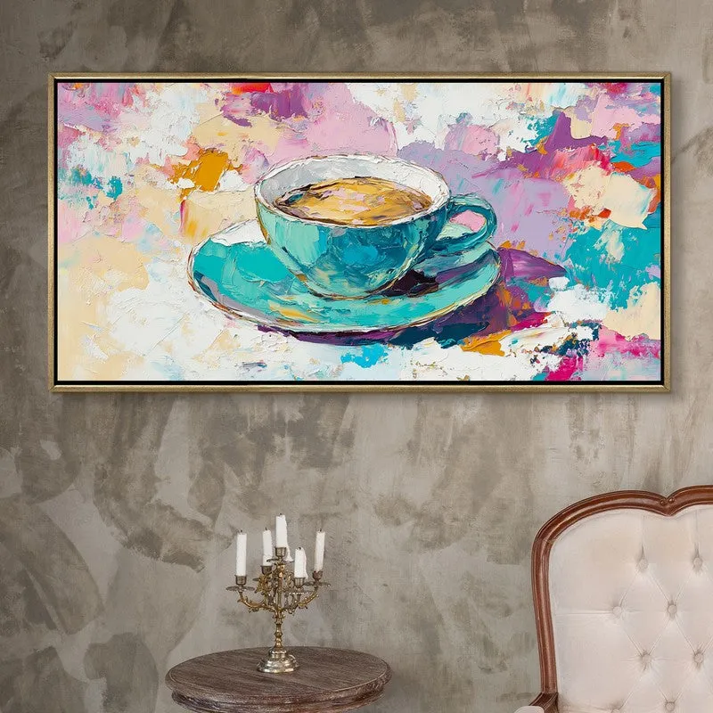 Impasto Canvas Wall Painting With Frame media 1