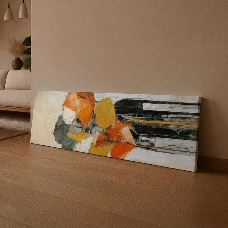 Tangerine Dreams Abstract Canvas Wall Art