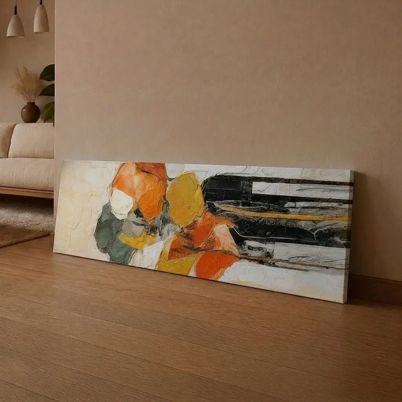 Tangerine Dreams Abstract Canvas Wall Art media 1