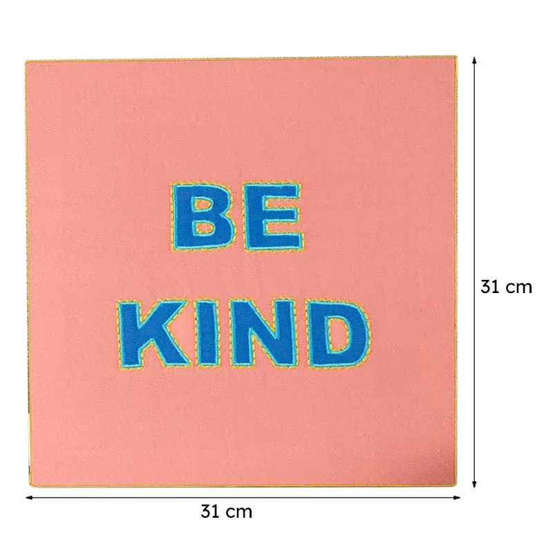 Be Kind Motivational MDF & Fabric Wall Accent media 8