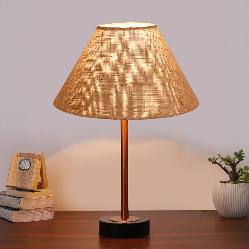 Sienna II Rodin Wooden Table Lamp - Beige,Copper,Black media 2