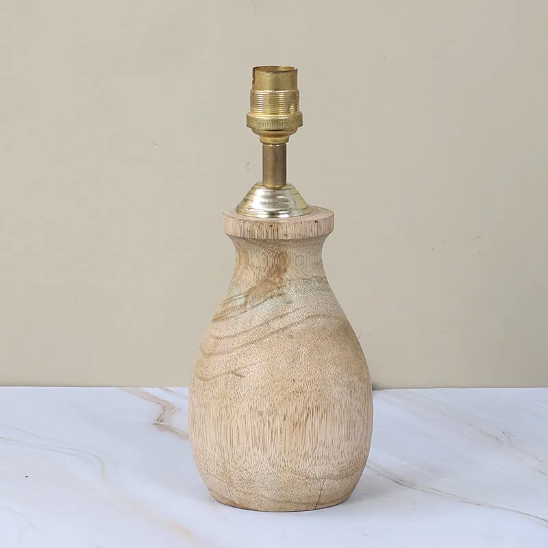 Chevronic Curve Mango Wood Table Lamp - Black, White media 6