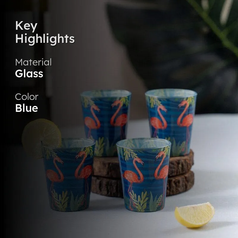 Flamingo Shore Shot Glass (30 ml) - Set Of Four media 2