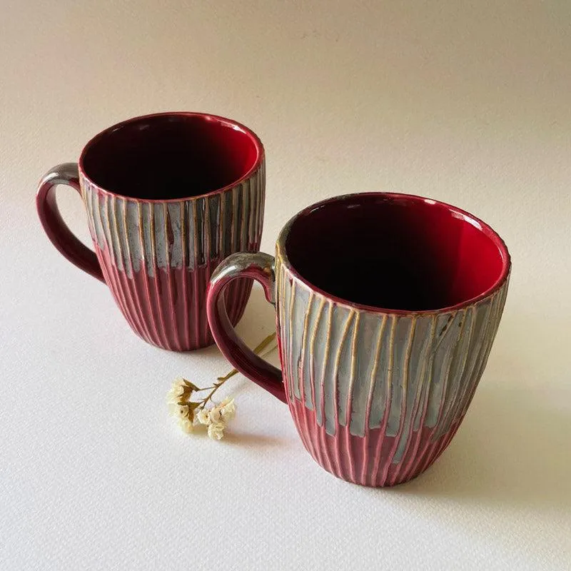 Lira Ceramic Coffee Mug (300 mL Each) - Set of Two media 3