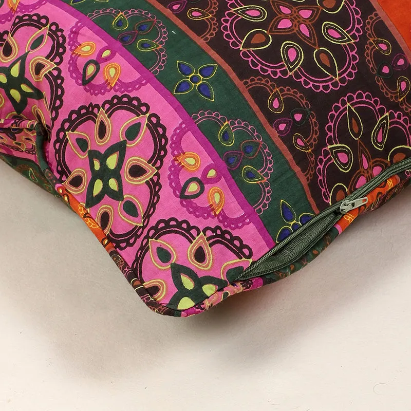 Swayam Riwaaz Printed Cotton Cushion Cover (Multicolor) - Set of Two media 5