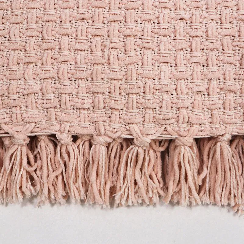 Cozy Loom Throw - Pink media 5