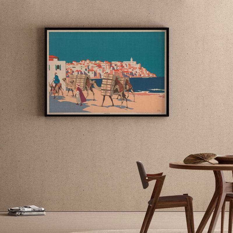Buy Jaffa Oranges By Frank Newbould - Black Frame Canvas Wall Painting - Black Frame