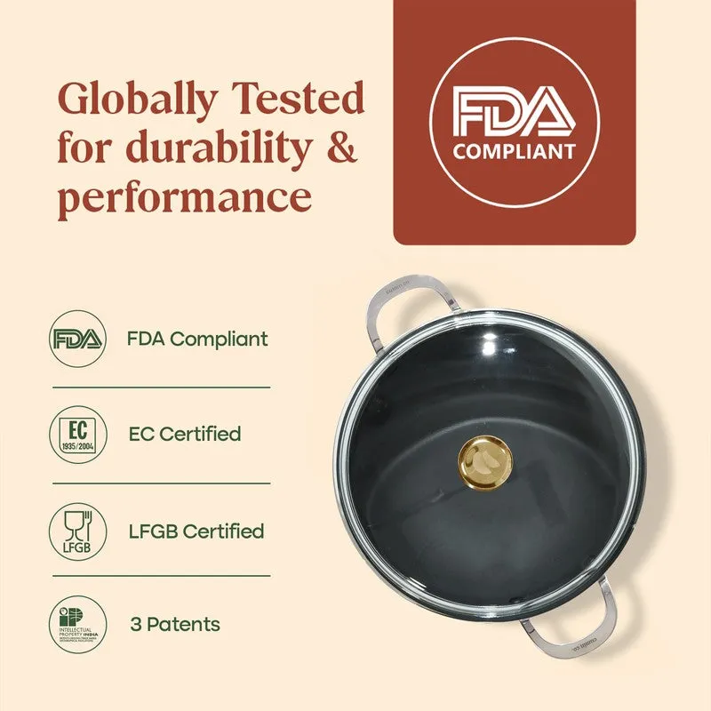 Cumin Co Enamel Cast Iron Kadhai (3000 mL) - Rust media 8