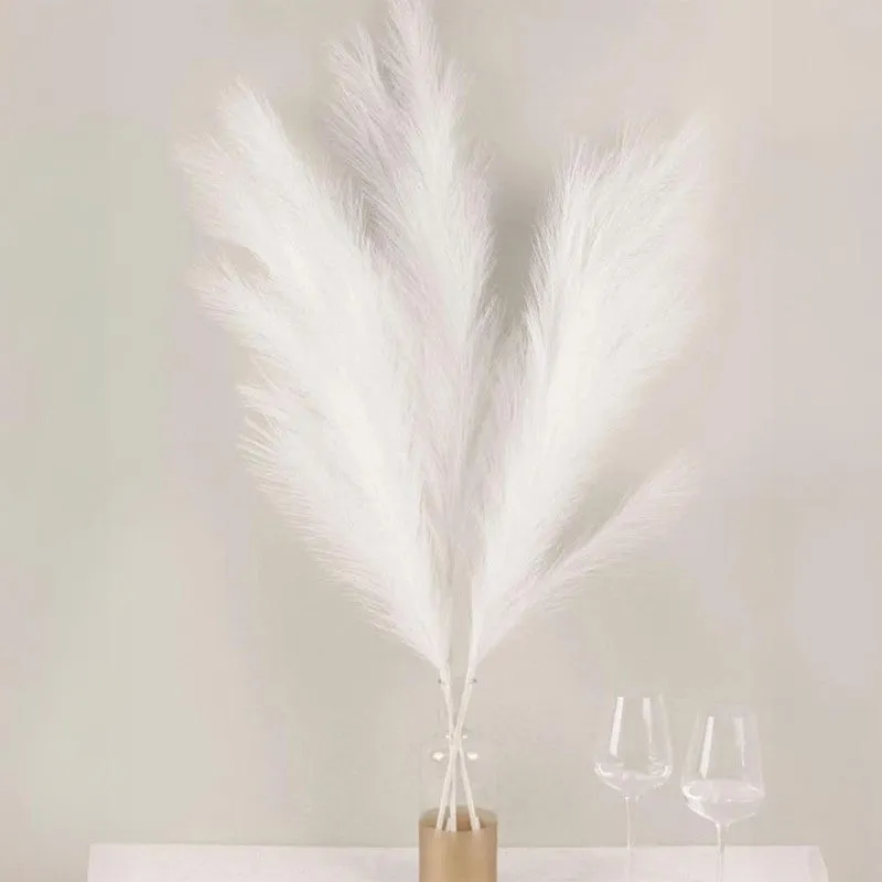 Artificial Feathery Pampas Grass (Off White) - Set Of Four media 8