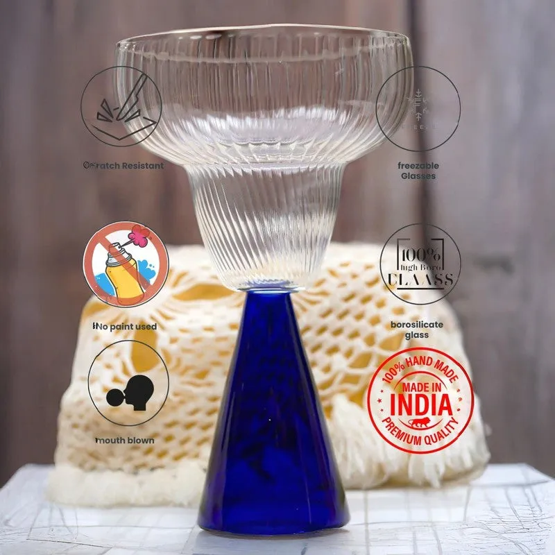 Indigo Charm Goblet Glass(240 mL) - Set Of Two media 5