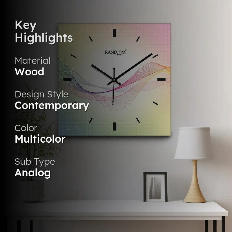 Novyra Analog Wall Clock - Multicolor media 2