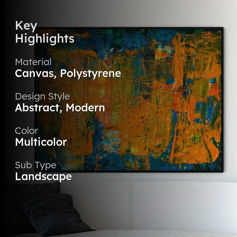 Colors Of Life Canvas Wall Painting - Black Frame media 2