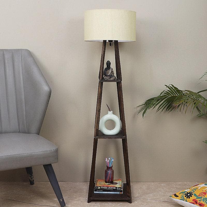 Seasa Wistera Floor Lamp With Shelf - Beige media 3