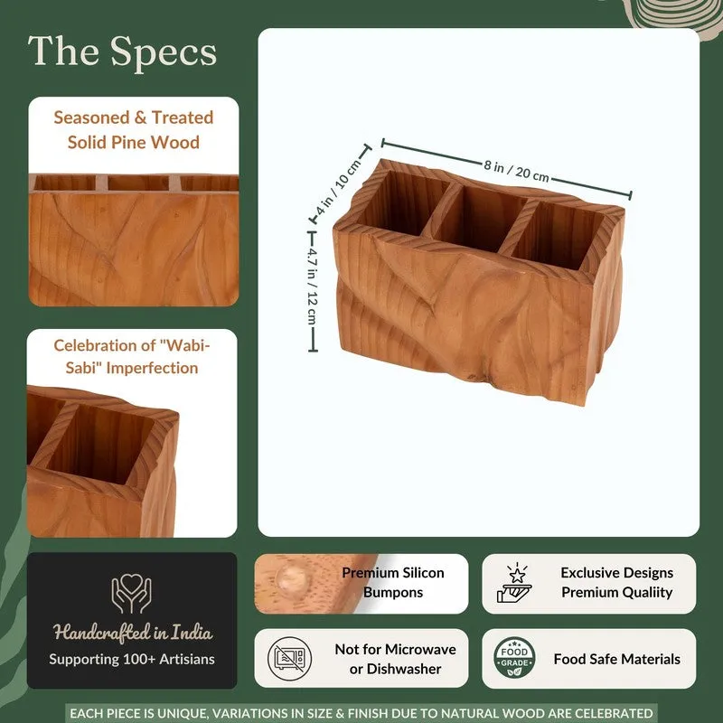 Mora Wooden Cutlery Holder media 12