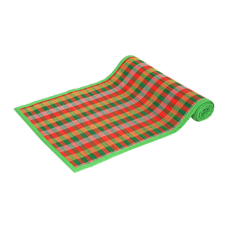 Chequered Zen Bamboo Table Runner - Green media 6