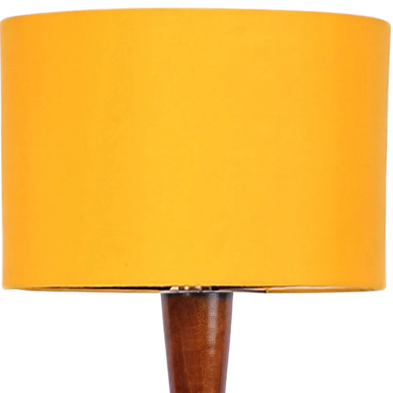 Masiya Vintage Wooden Floor Lamp - Yellow media 6