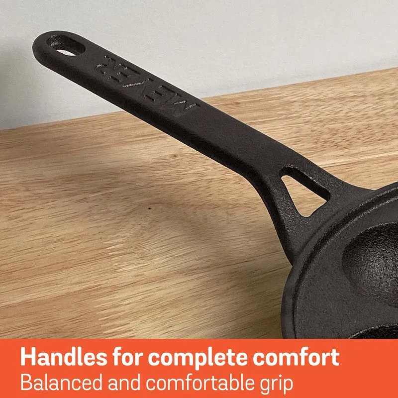 Meyer Long Handle Cast Iron Paniyaram Pan media 7