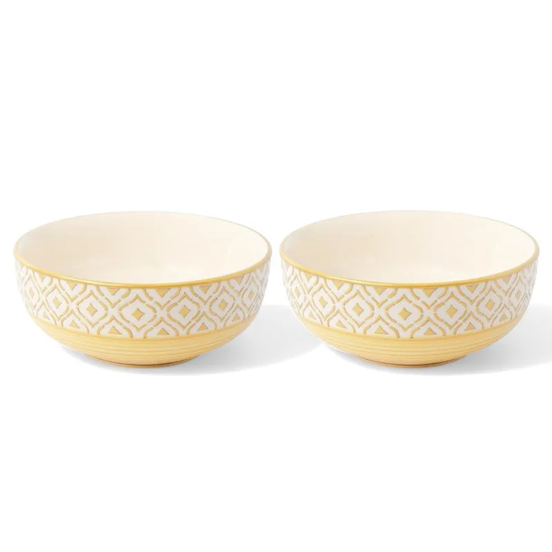 Amora Gold Ceramic Serving Bowls (1500 mL) - Set Of Two media 3