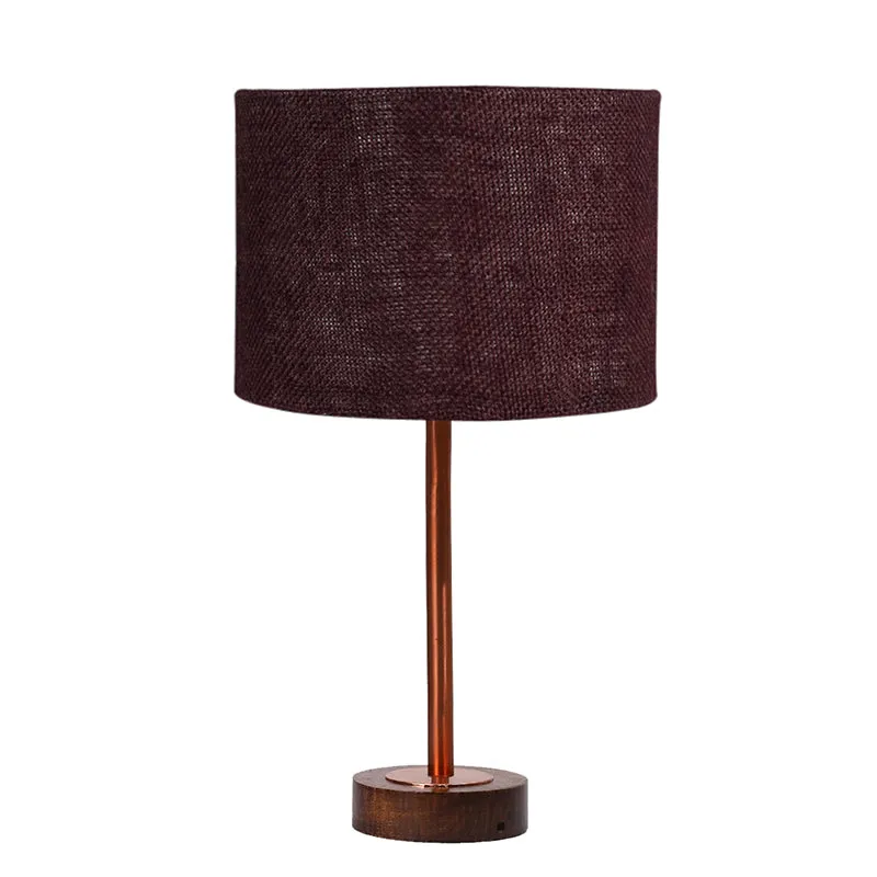 Sienna I Rodin Wooden Table Lamp - Brown,Copper media 4
