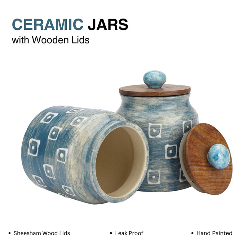 Carvy Ceramic Jar (500 mL Each) - Set Of Two media 3