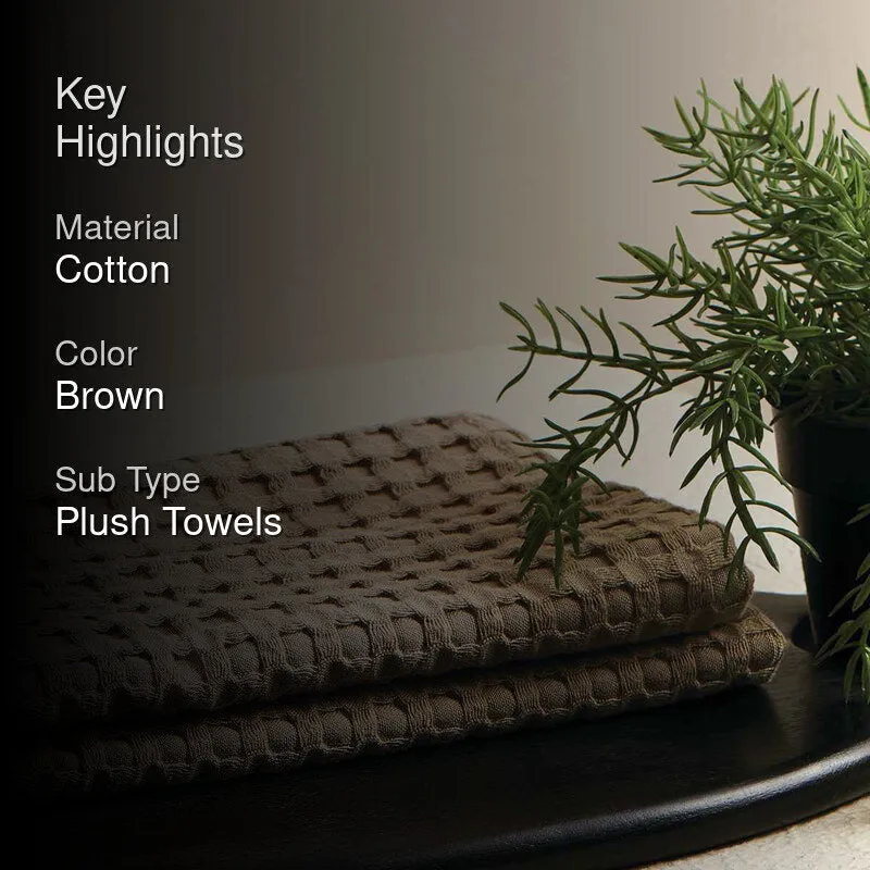 Beehive Waffle Towel Combo (Clay) - Four Piece Set media 2