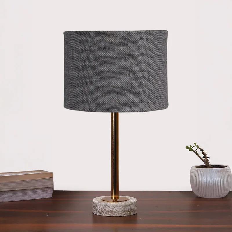 Sienna I Rodin Wooden Table Lamp - Grey,Gold,White media 3