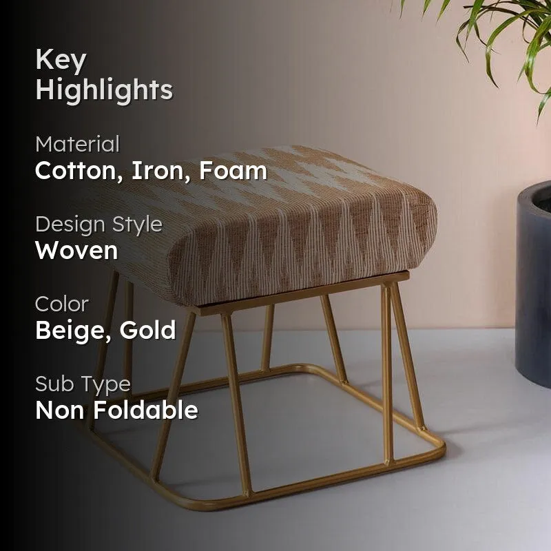 Aspari Metallic Stool - Set Of Two media 2