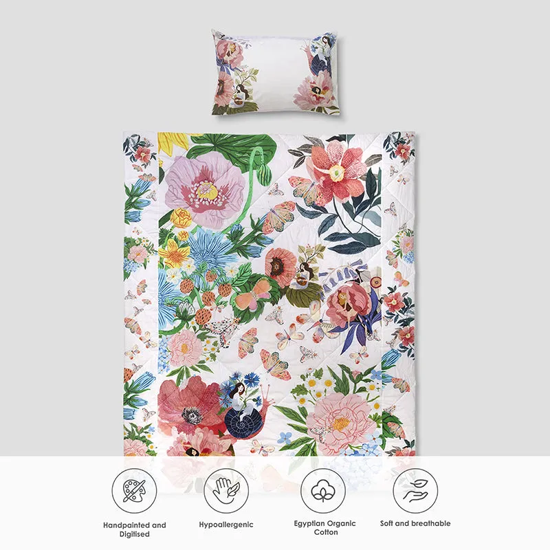 Floral Siesta Reversible Cotton Comforter - 480 GSM media 10