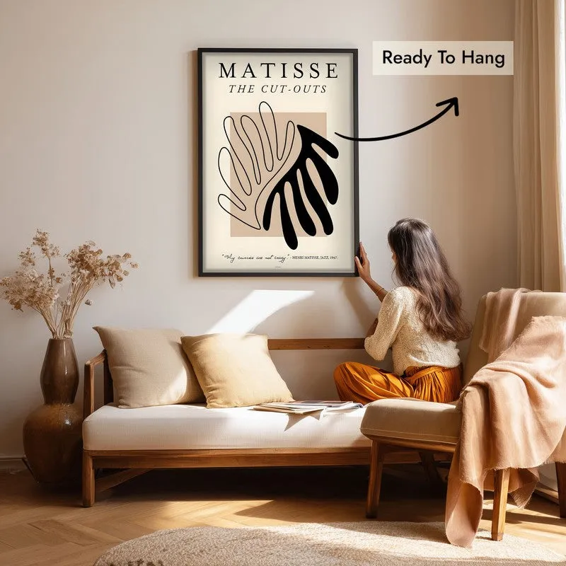 Echoed Motion Canvas Wall Painting With Black Frame media 7