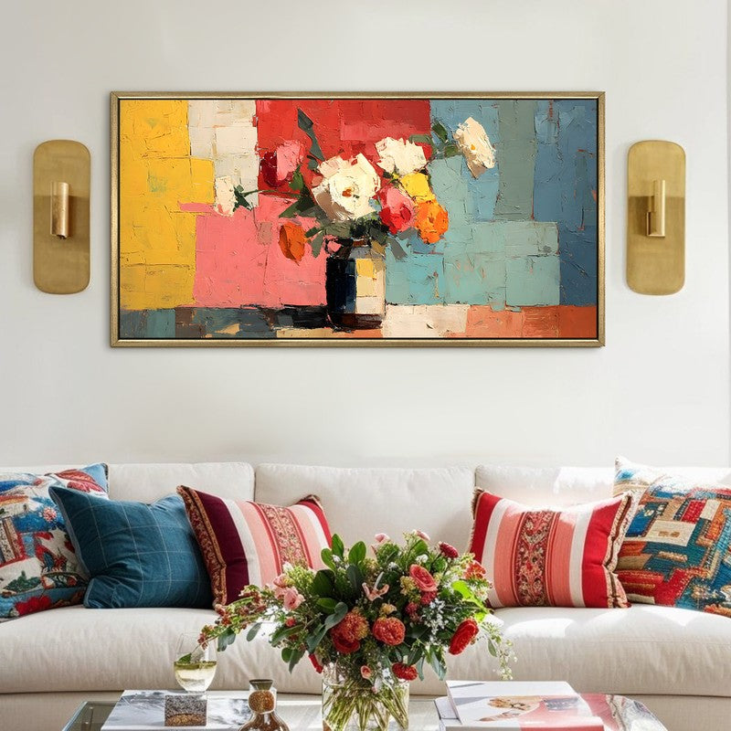 Florique Canvas Wall Painting With Frame