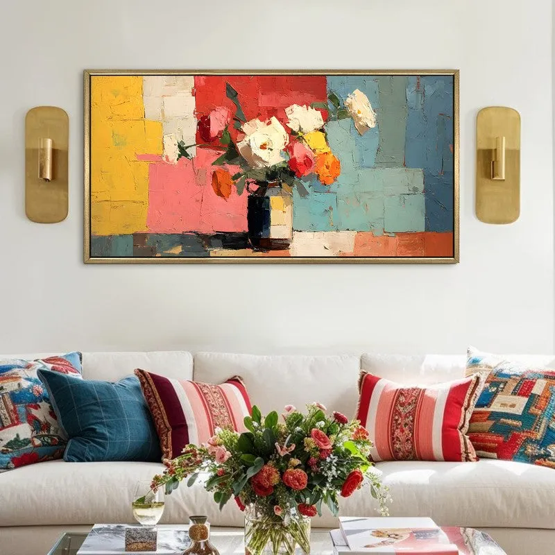 Florique Canvas Wall Painting With Frame media 1