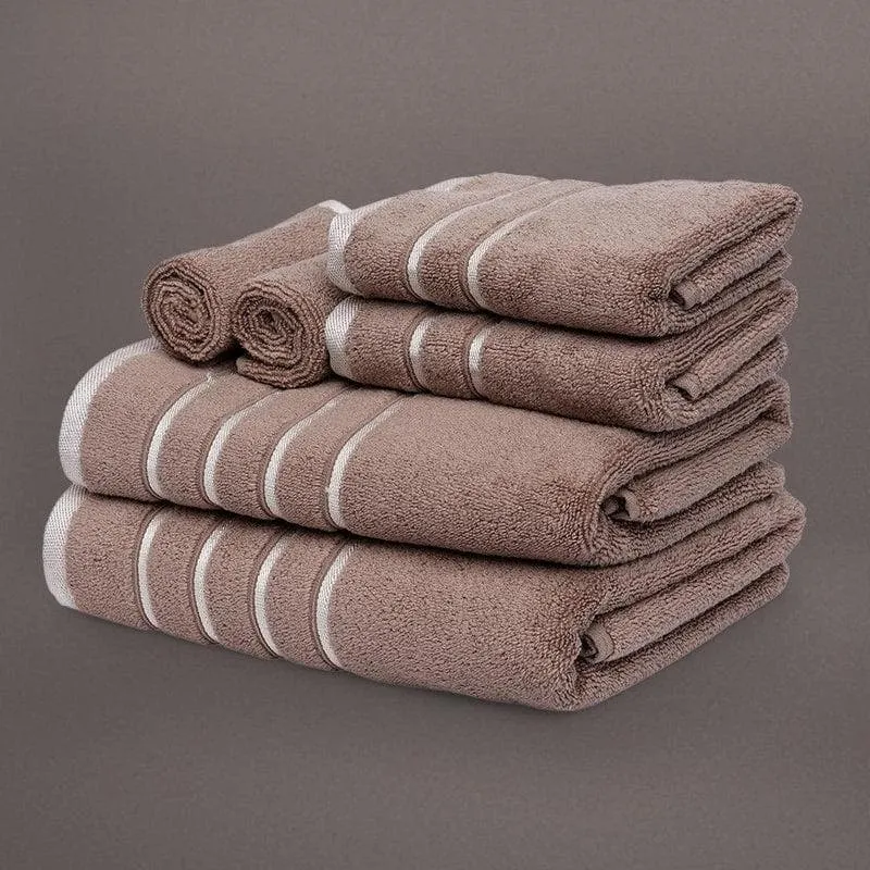 Beige Oh-so-soft Towel (Six Piece Set) media 1