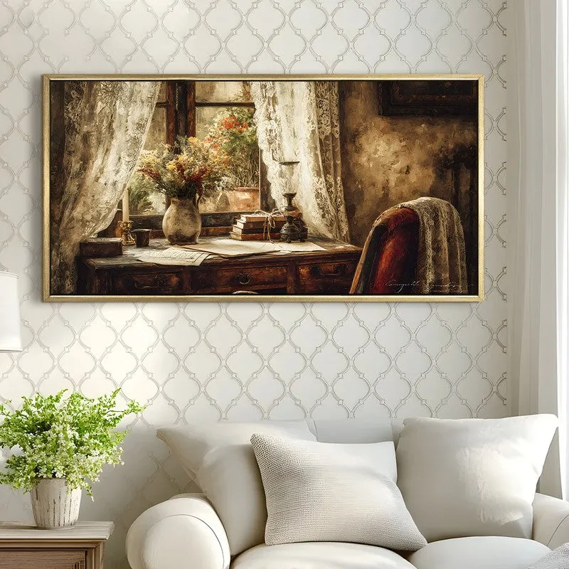 Intimate Candlelit Outlook Vintage Wall Art media 3