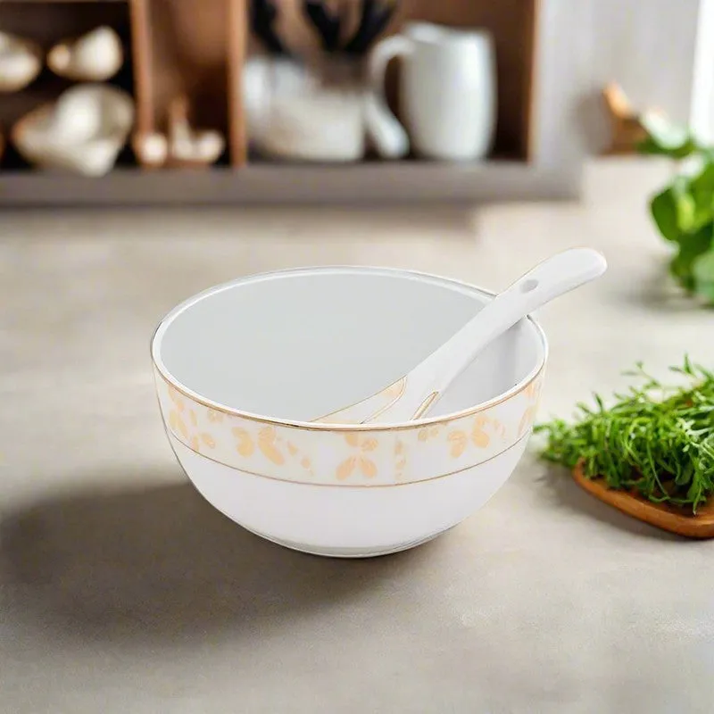 Zennia Gold Soup Bowl - Twelve Piece Set media 1