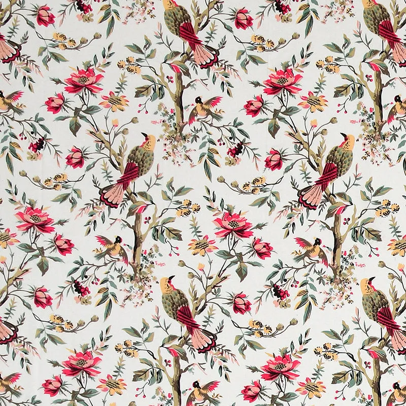Avian Jardin Cotton Bedsheet (Pink) - 210 TC media 7