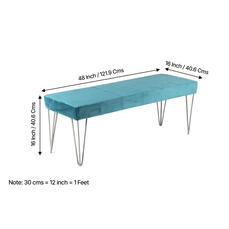 Brixon Sheesham Wooden Bench - Blue media 10