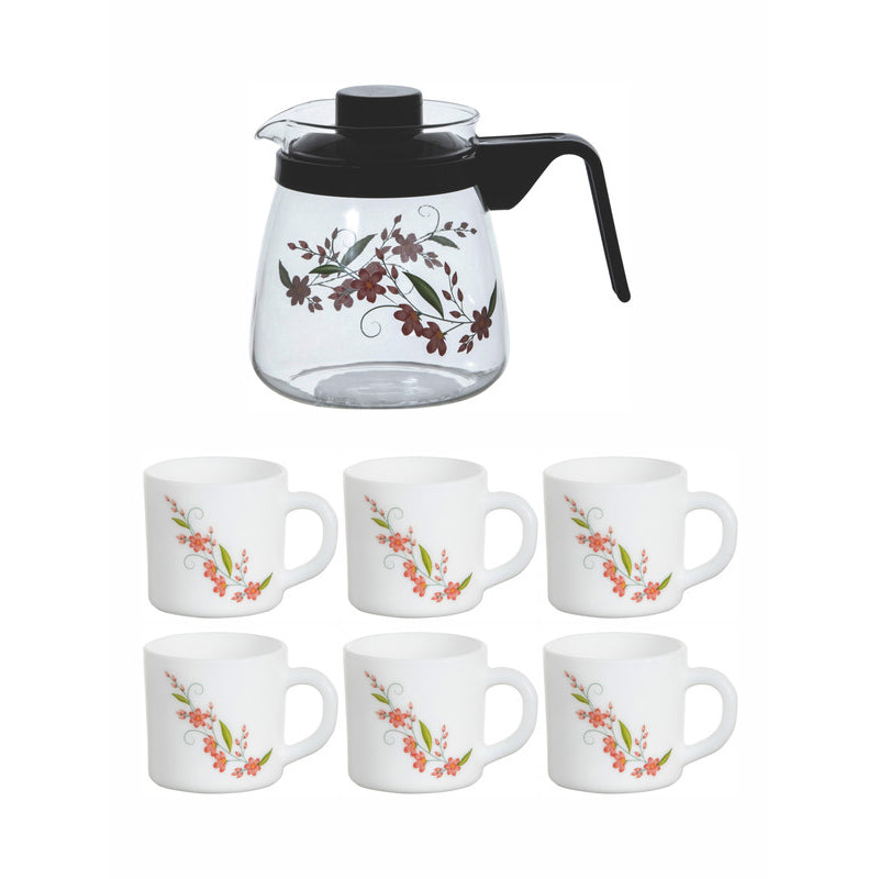 Cello Emery Flora Tea Set - Pink & White media 3
