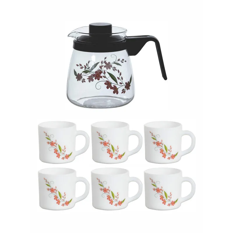 Cello Emery Flora Tea Set - Pink & White media 3