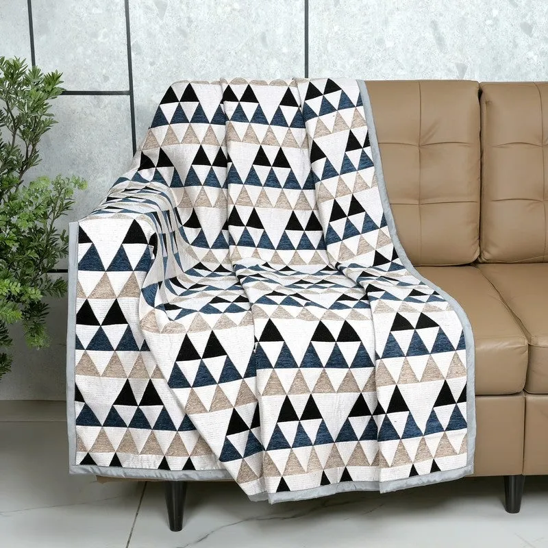 Prism Pattern Throw (White) - Set Of Two media 3