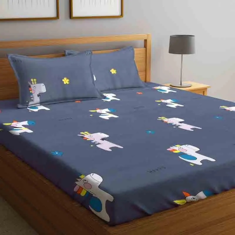 I Am Unicorn Bedsheet - 130 GSM media 4