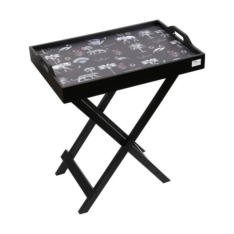 India Circus Teak Wood Animalia Tray Table media 3