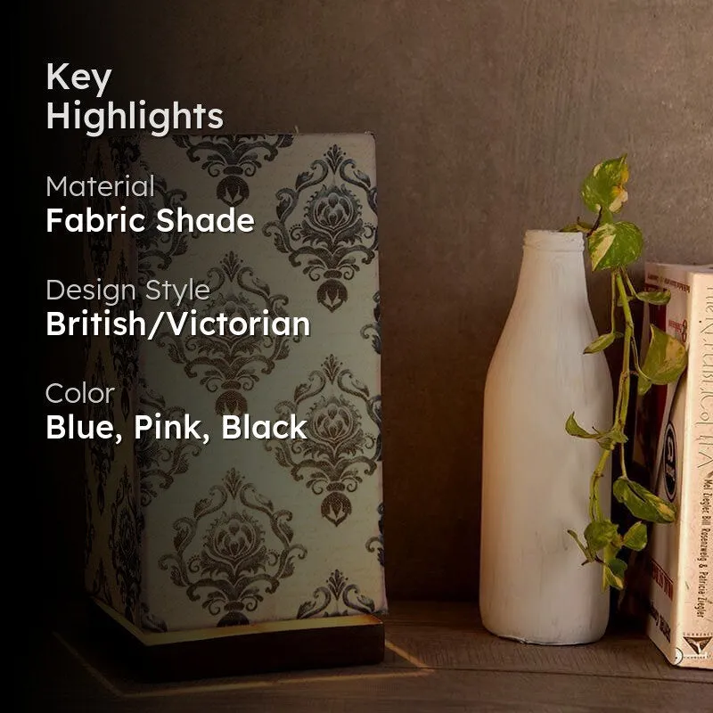 Ethereally Ethnic Fabric Table Lamp - Pink media 2