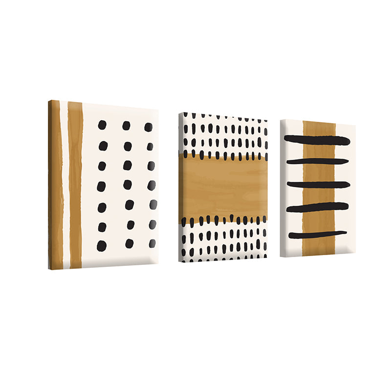 Kranis Abstract Canvas Wall Painting - Set Of Three media 4