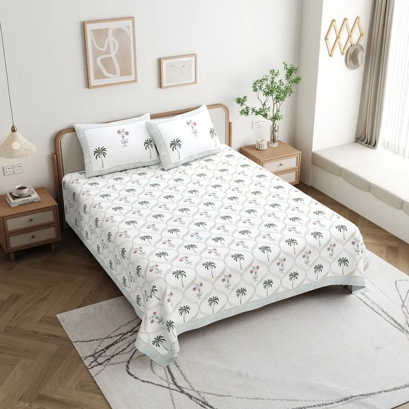 CocoFlora Cotton Bedsheet - 200 TC media 1